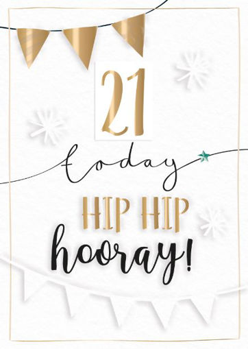Picture of 21 TODAY BIRTHDAY CARD